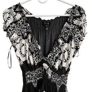 Zuppe Black and White Maxi Dress